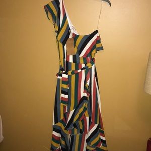 Multicolored Off the Shoulder SunDress